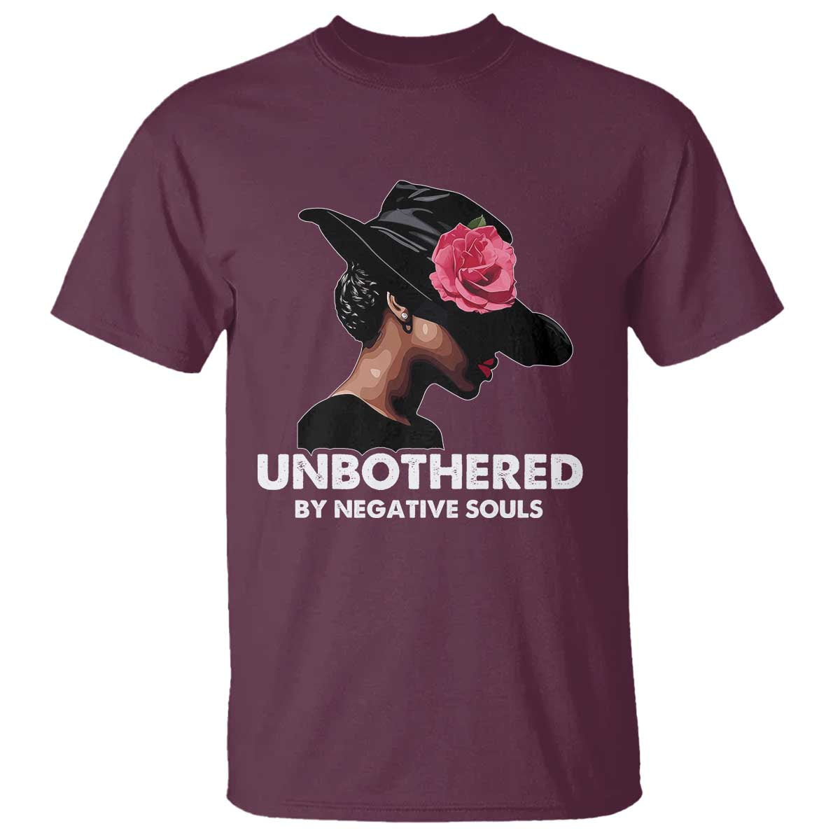 funny-african-american-t-shirt-unbothered-by-negative-souls