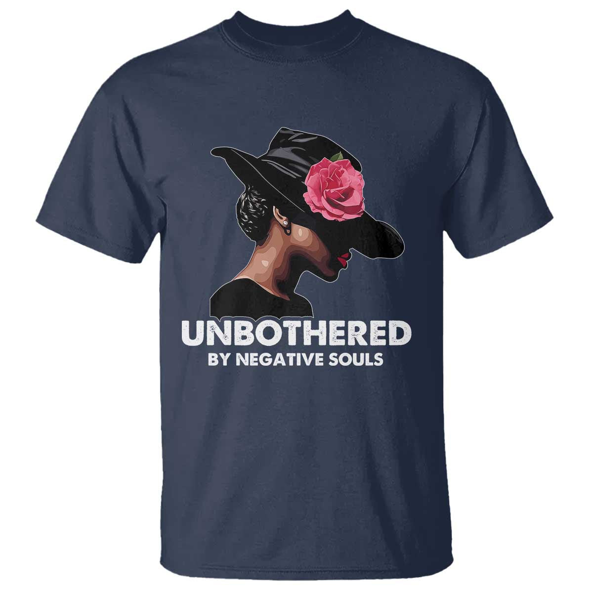 funny-african-american-t-shirt-unbothered-by-negative-souls