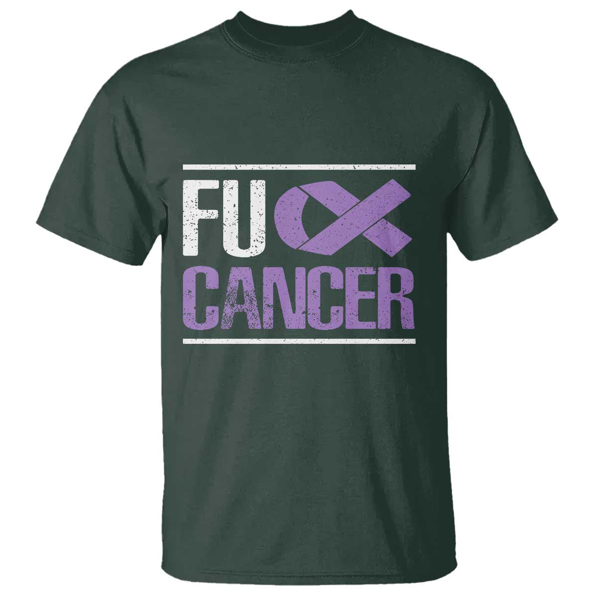 Fuck Cancer T Shirt Funny National Cancer Prevention Month Lavender Ribbon