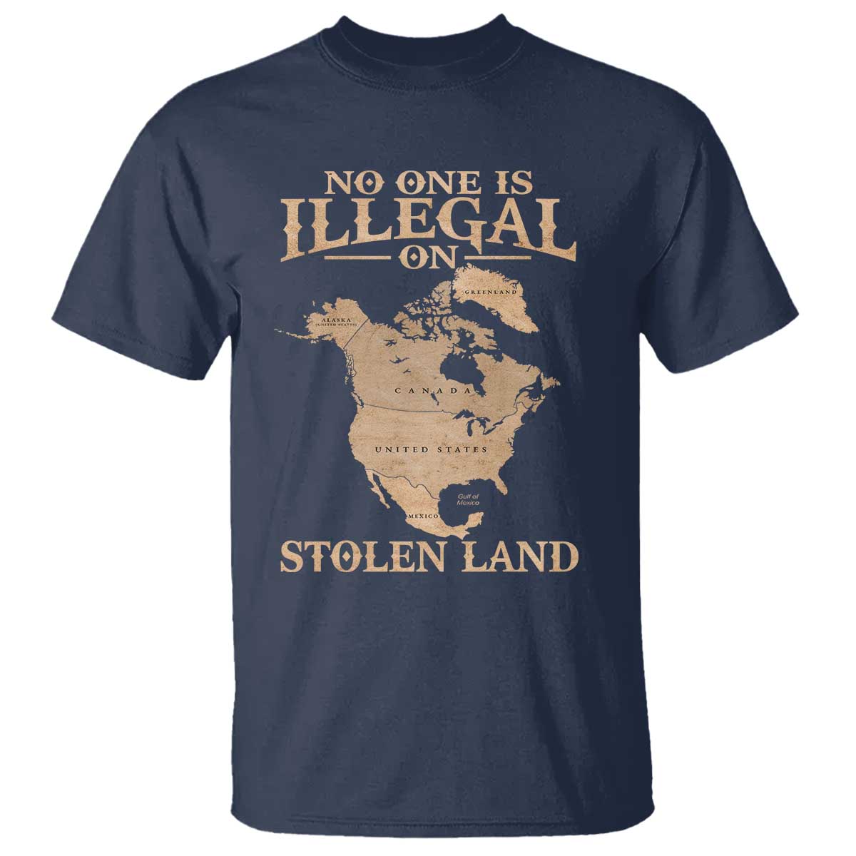 no-one-is-illegal-on-stolen-land-t-shirt-north-america-vintage-map