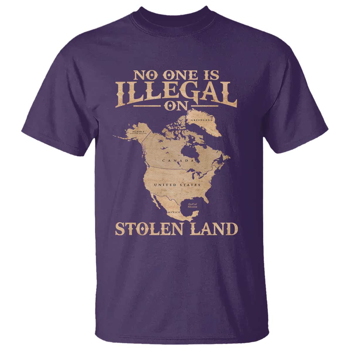 no-one-is-illegal-on-stolen-land-t-shirt-north-america-vintage-map