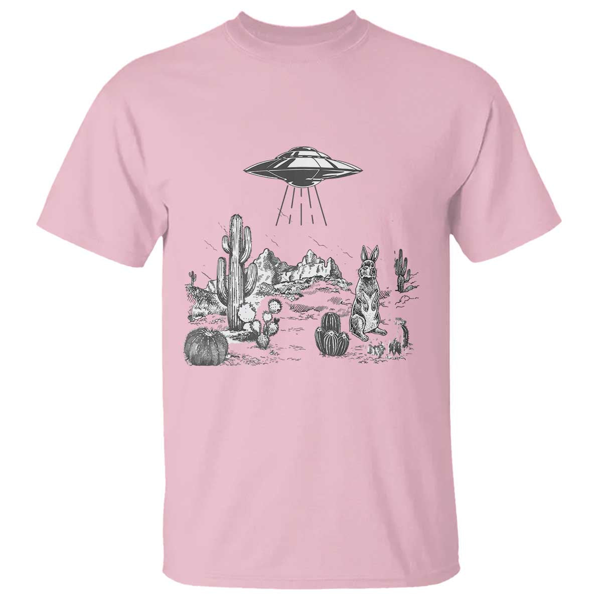 funny-western-easter-day-ufo-bunny-alien-t-shirt