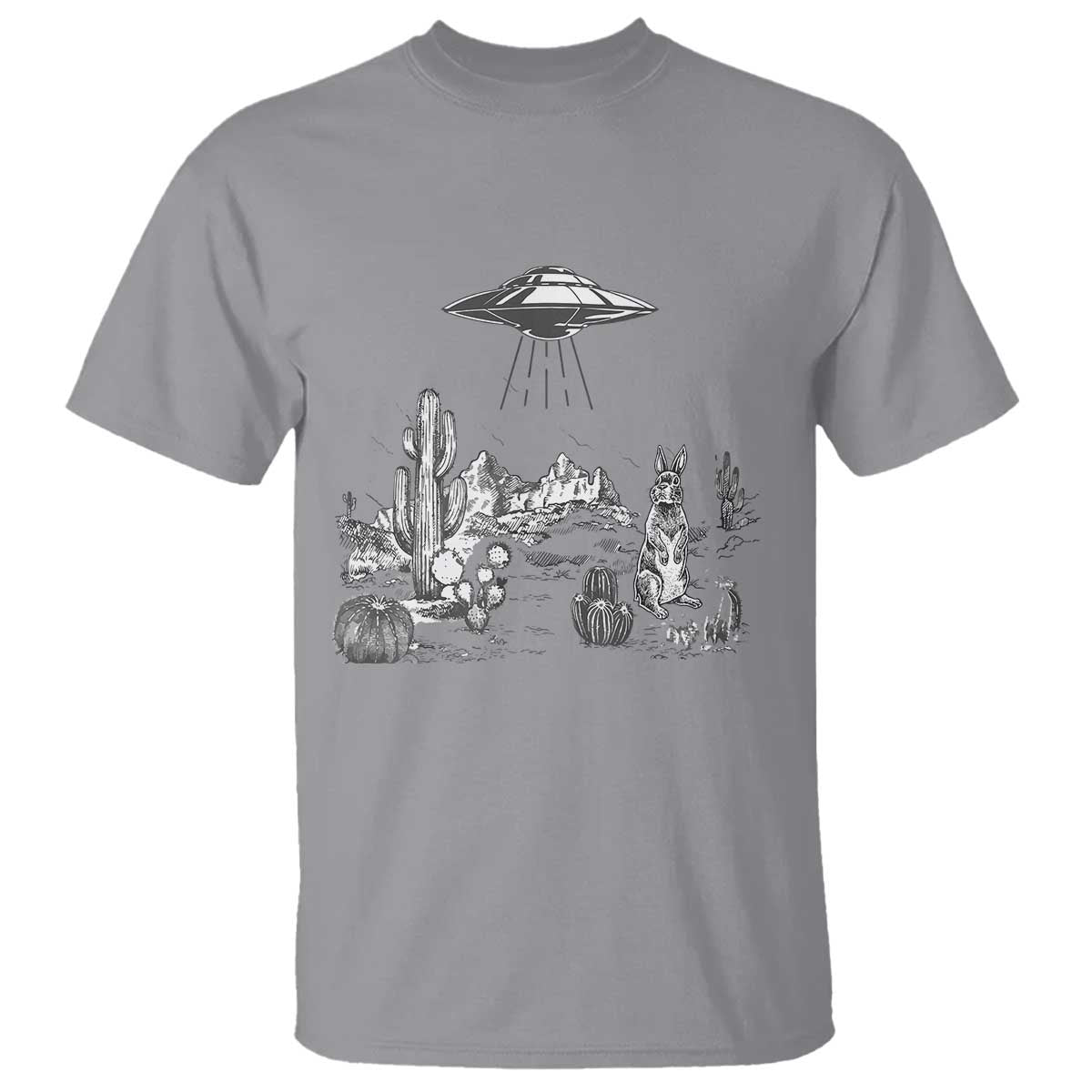 funny-western-easter-day-ufo-bunny-alien-t-shirt