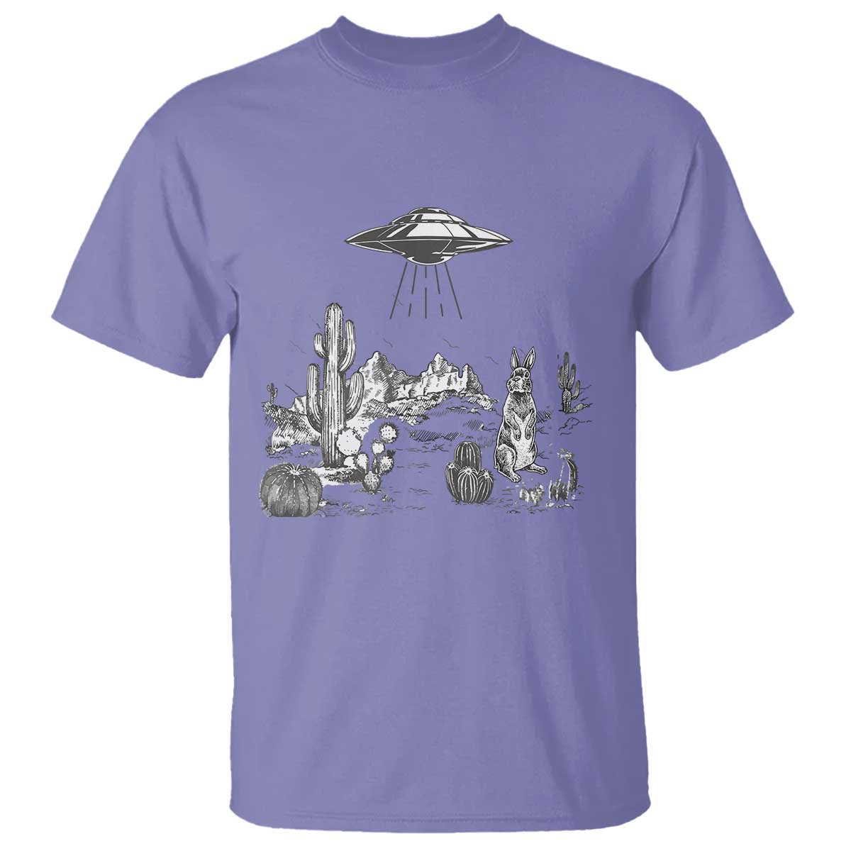 funny-western-easter-day-ufo-bunny-alien-t-shirt