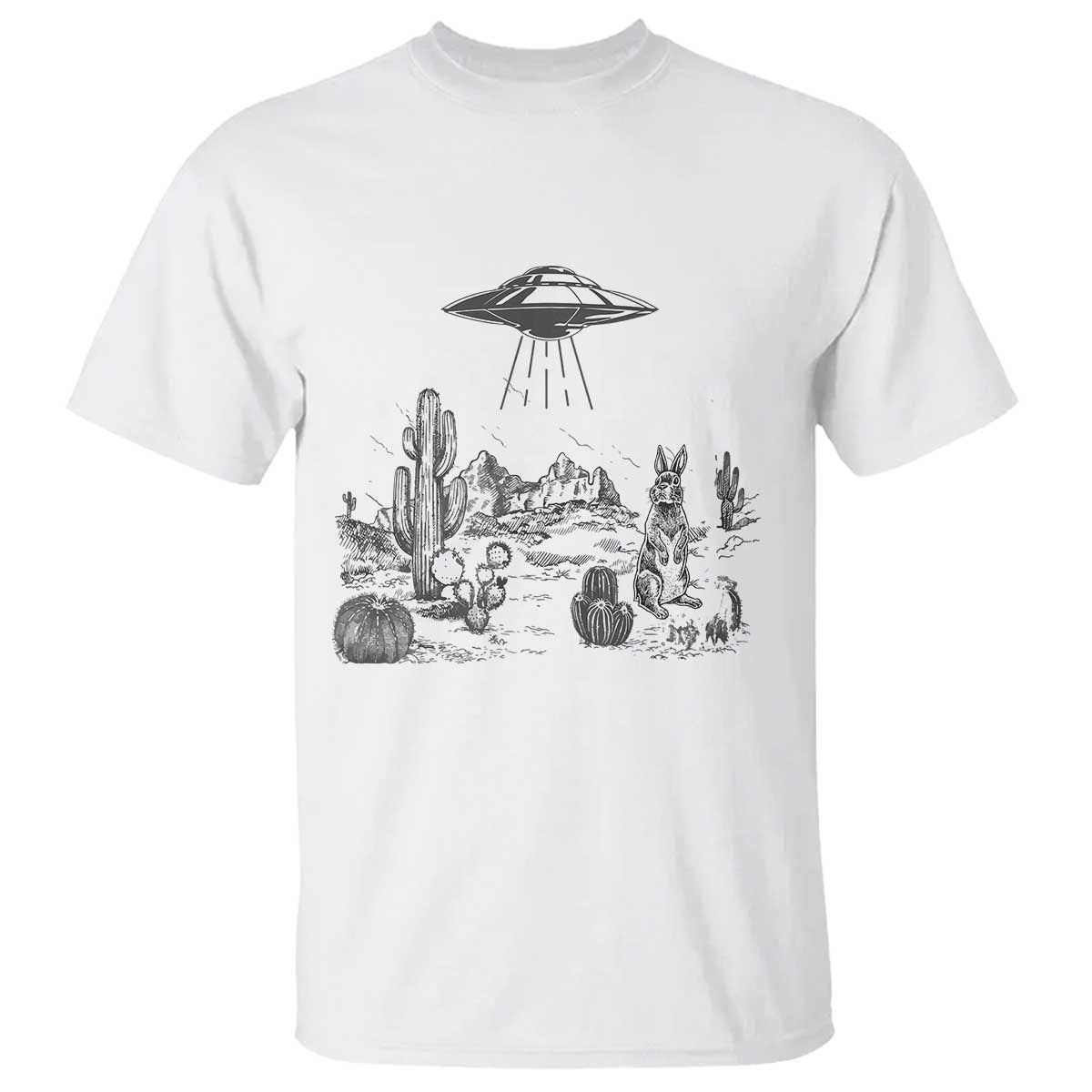 funny-western-easter-day-ufo-bunny-alien-t-shirt