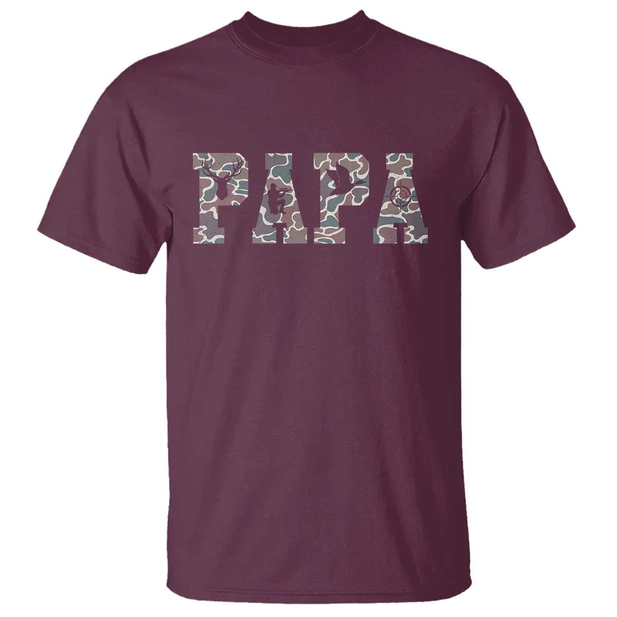 funny-papa-hunting-t-shirt-deer-hunter-fathers-day-camouflage-flag