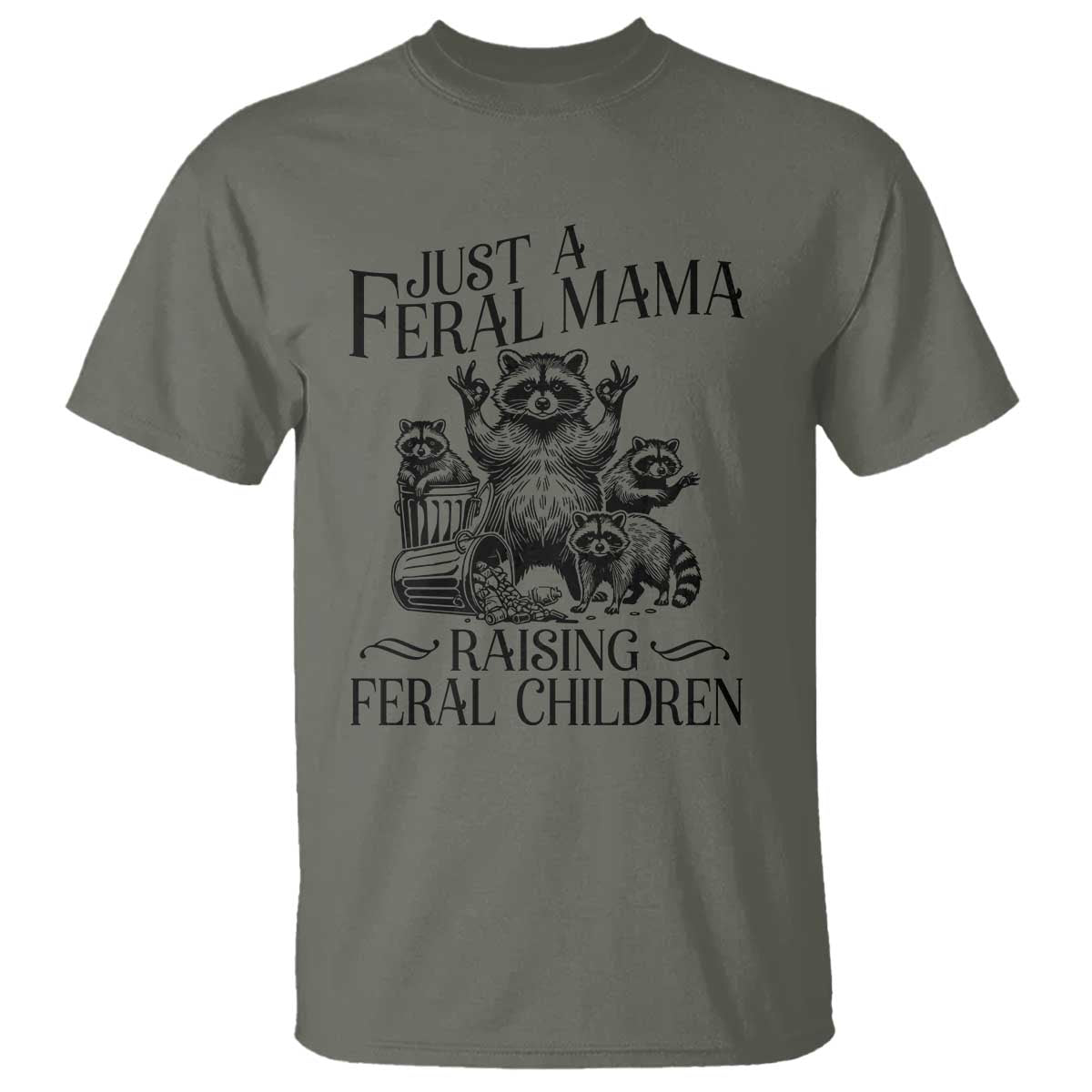 funny-just-a-feral-mama-raising-feral-children-t-shirt-raccoon-mothers-day