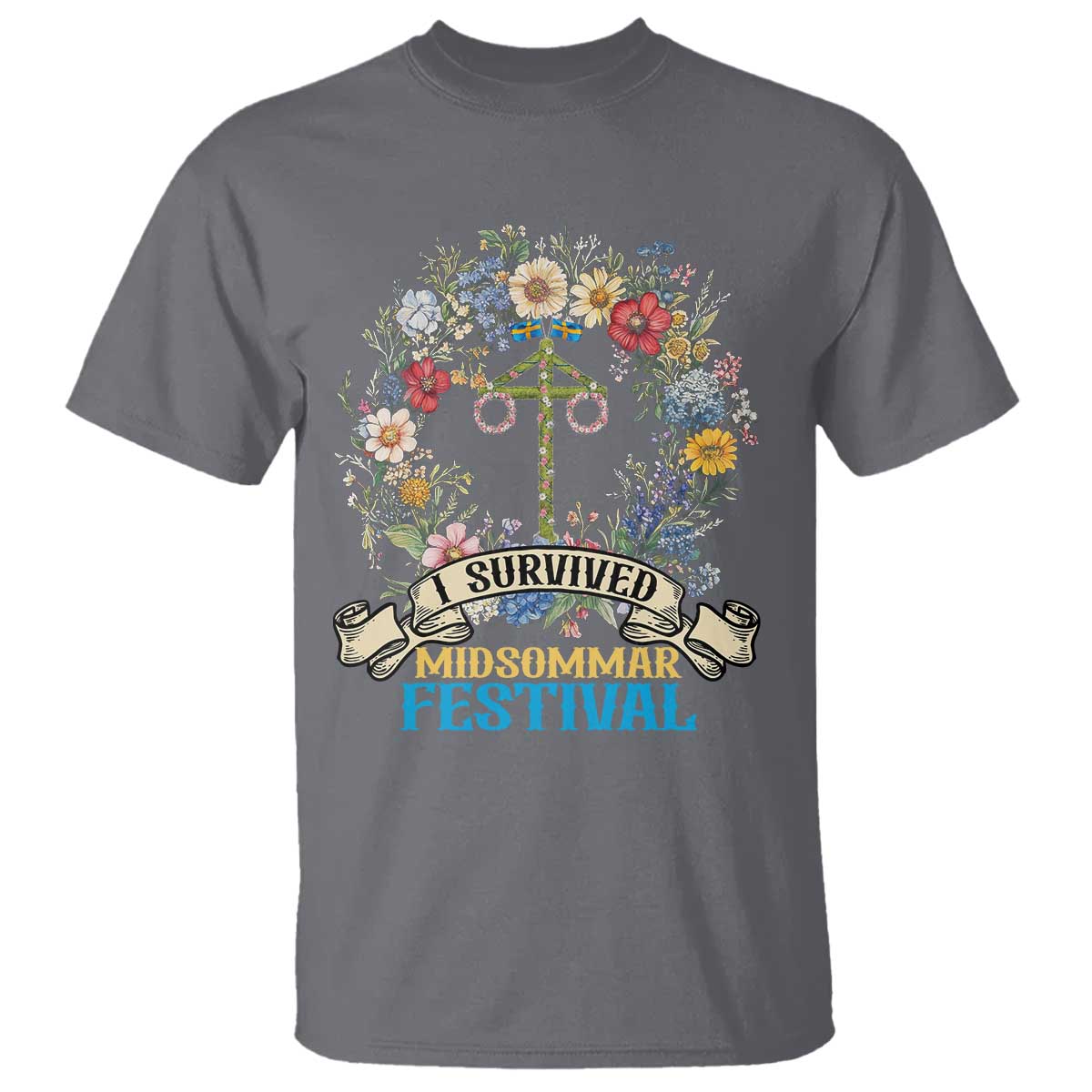 funny-i-survived-midsommar-festival-t-shirt-sweden-summer-festival-maypole