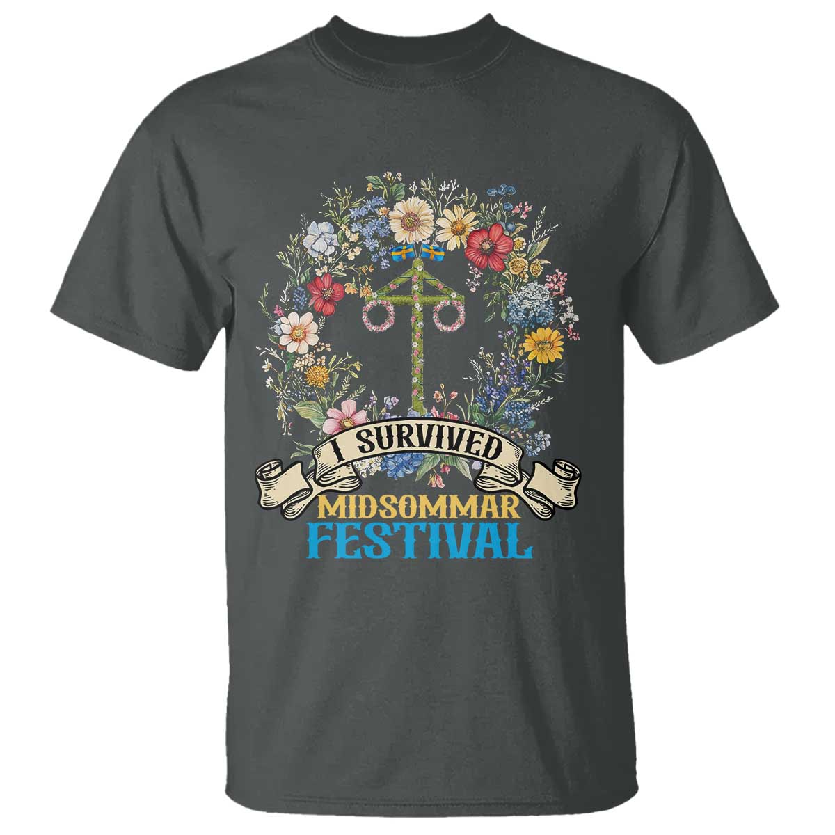 funny-i-survived-midsommar-festival-t-shirt-sweden-summer-festival-maypole
