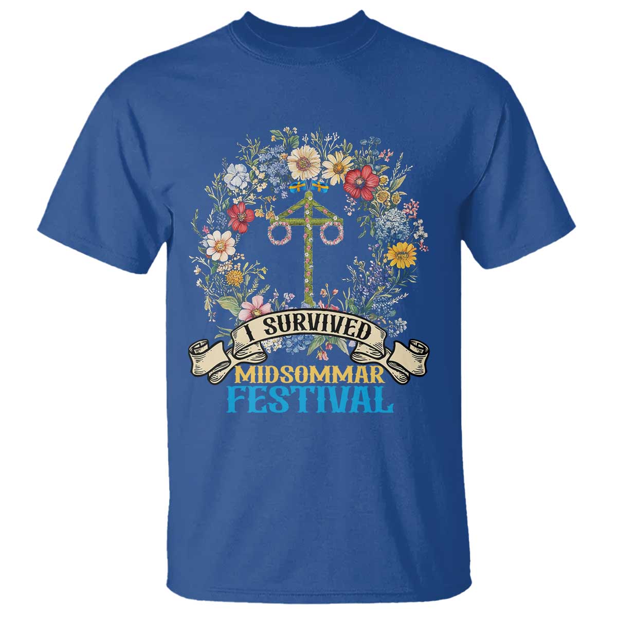 funny-i-survived-midsommar-festival-t-shirt-sweden-summer-festival-maypole