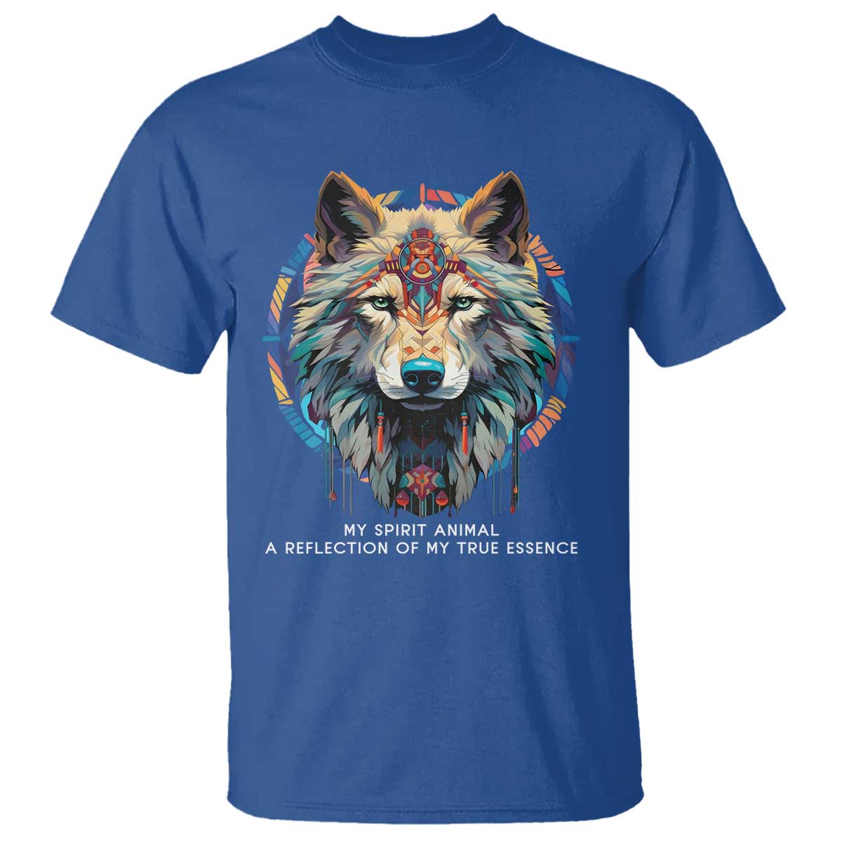 native-americans-t-shirt-my-spirit-animal-a-reflection-of-my-true-essence-wolf