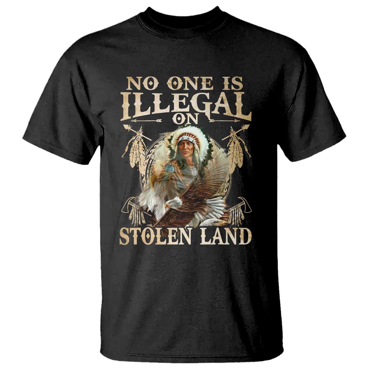 native-american-t-shirt-no-one-is-illegal-on-stolen-land-eagle-tribe