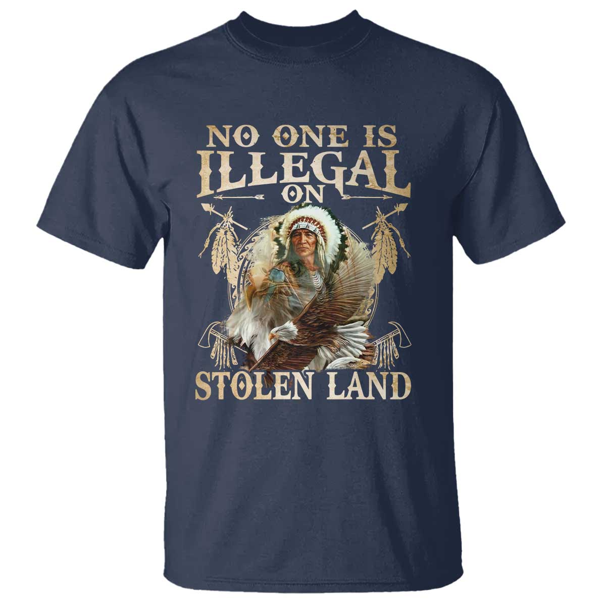 native-american-t-shirt-no-one-is-illegal-on-stolen-land-eagle-tribe
