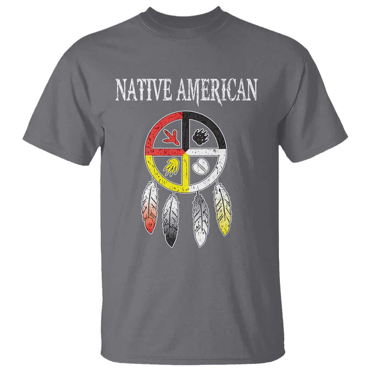 native-american-t-shirt-medicine-wheel-dreamcatcher-spirit-animal-paws
