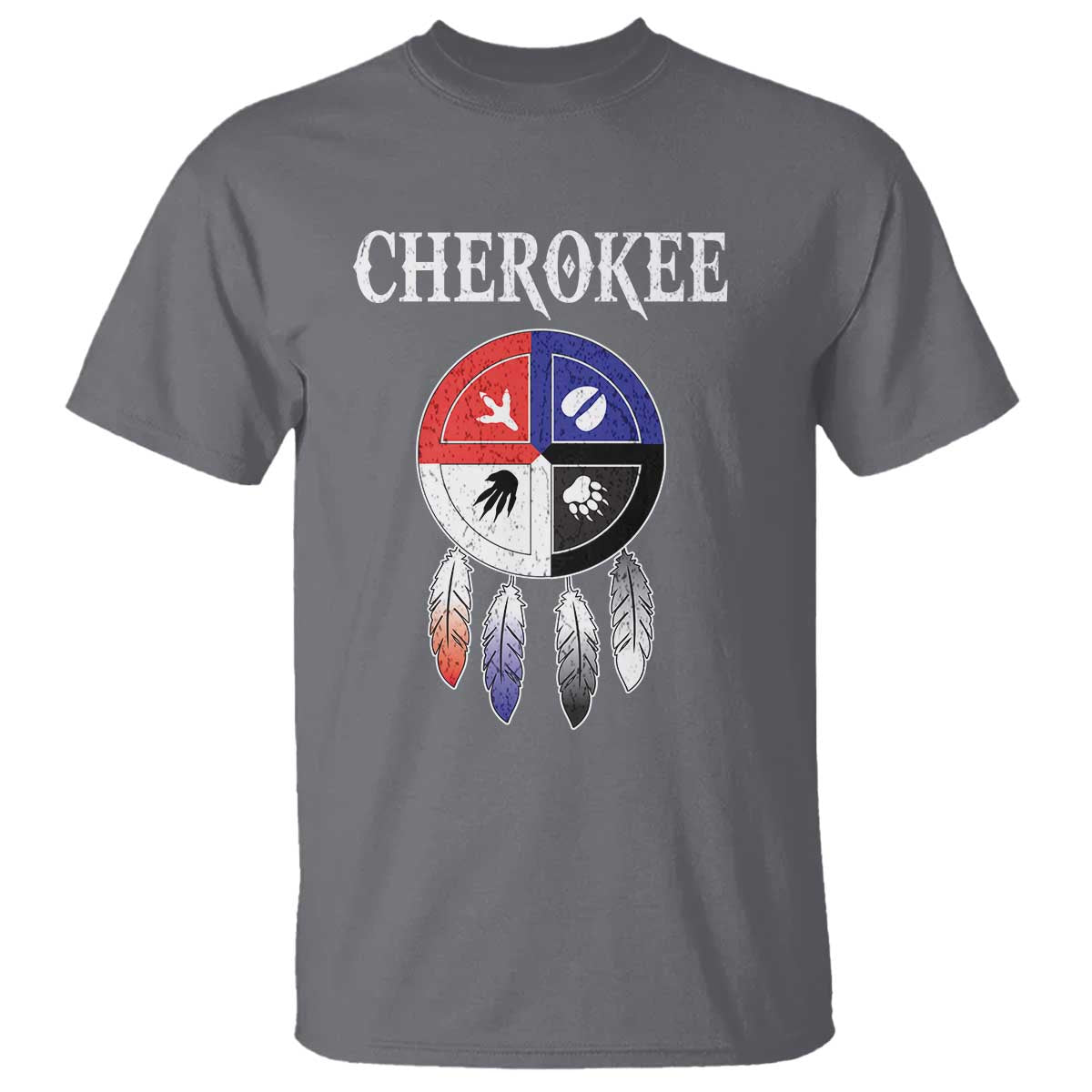 cherokee-t-shirt-native-american-tribes-medicine-wheel-dreamcatcher-spirit-animal-paws