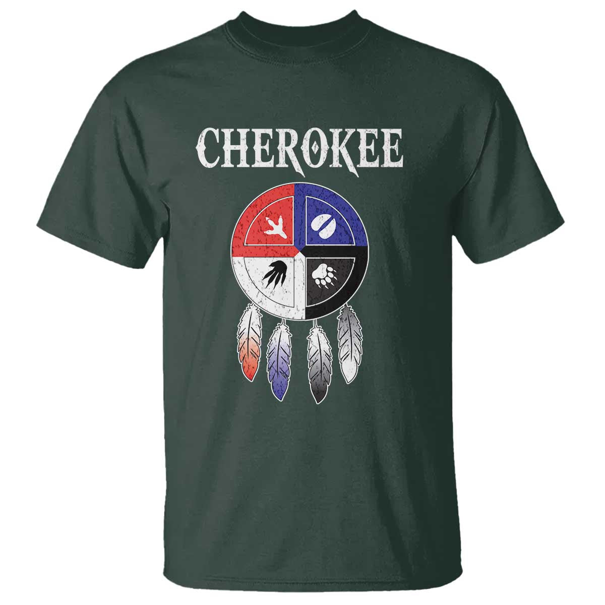 cherokee-t-shirt-native-american-tribes-medicine-wheel-dreamcatcher-spirit-animal-paws