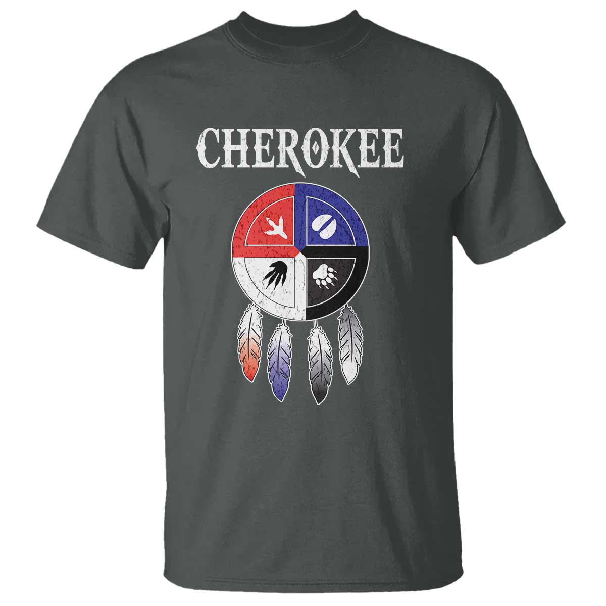 cherokee-t-shirt-native-american-tribes-medicine-wheel-dreamcatcher-spirit-animal-paws