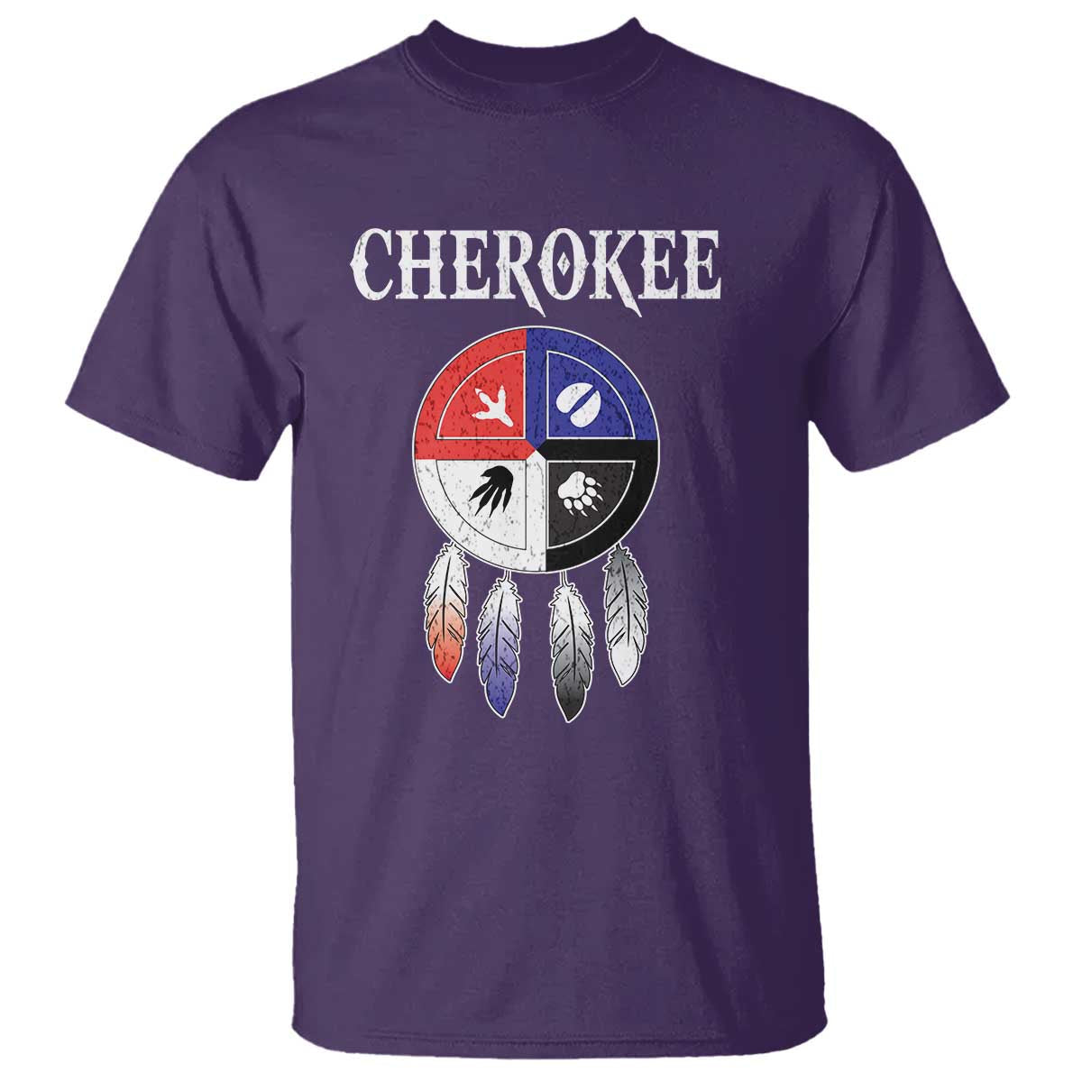 cherokee-t-shirt-native-american-tribes-medicine-wheel-dreamcatcher-spirit-animal-paws