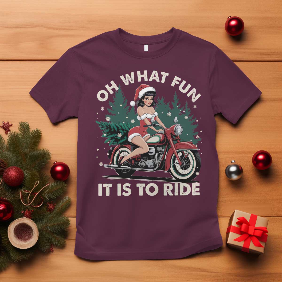 funny-christmas-motorbike-t-shirt-oh-what-fun-it-is-to-ride-female-santa-biker