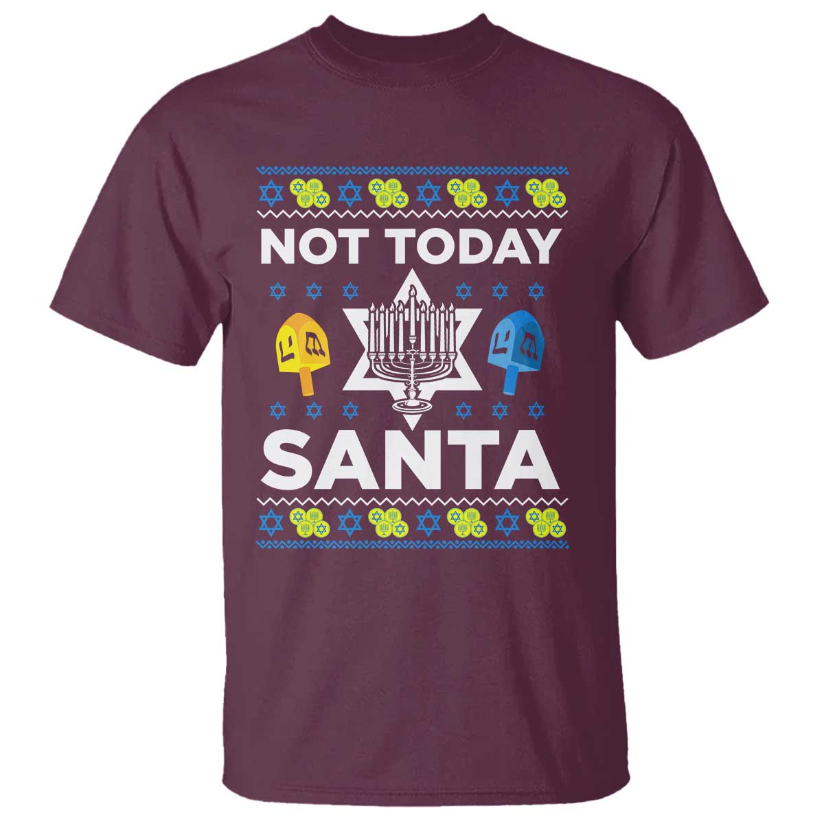 funny-jewish-hanukkah-t-shirt-not-today-santa-hebrew-david-star
