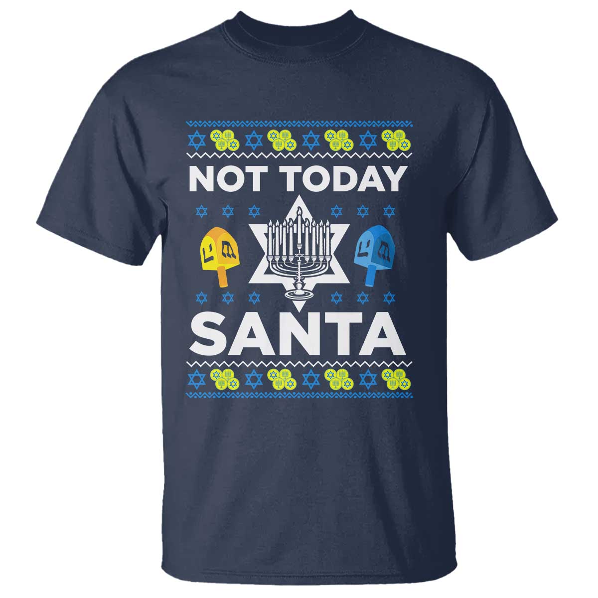 funny-jewish-hanukkah-t-shirt-not-today-santa-hebrew-david-star