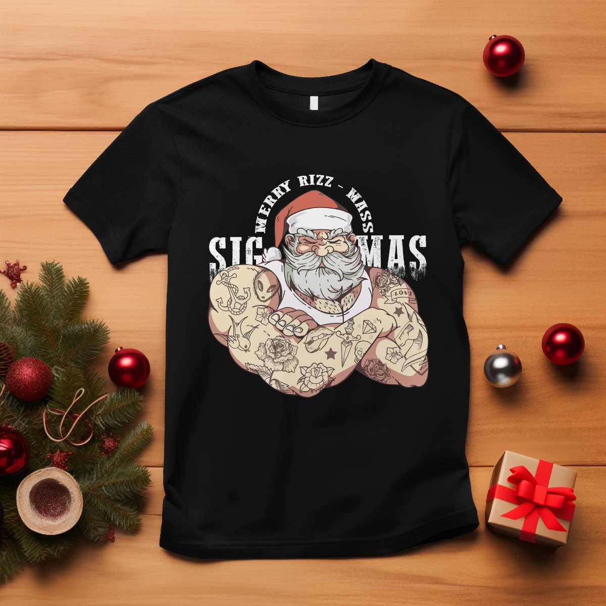 funny-christmas-santa-t-shirt-merry-rizzmas-sigmas-charisma-rizz-santa