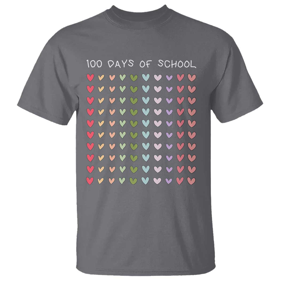 funny-100-days-of-school-pastel-heart-sketch-t-shirt