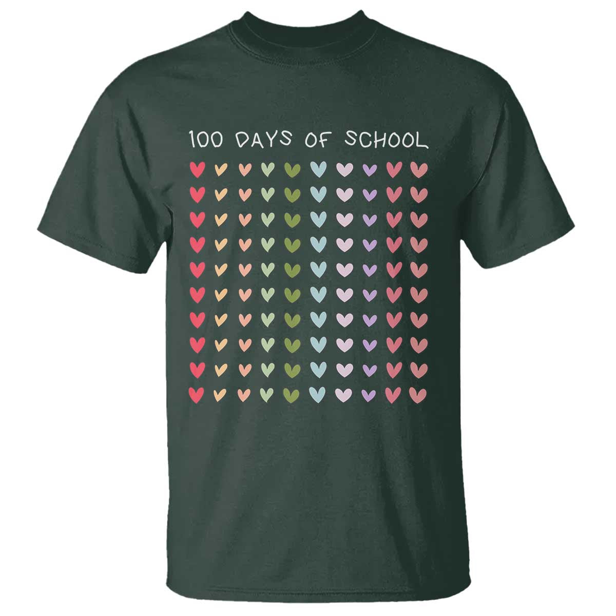 funny-100-days-of-school-pastel-heart-sketch-t-shirt