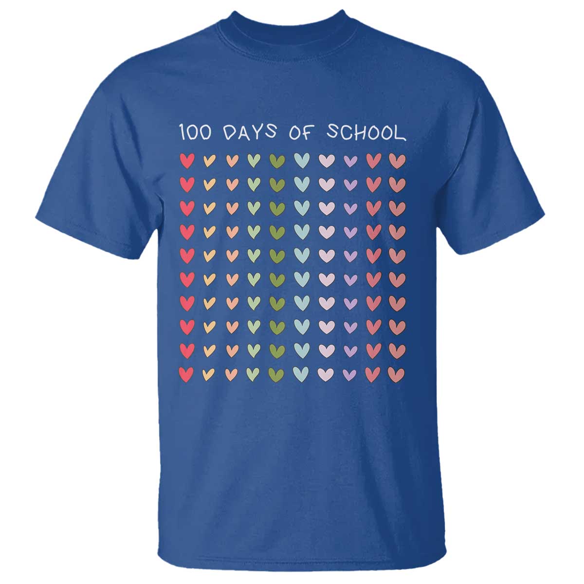 funny-100-days-of-school-pastel-heart-sketch-t-shirt