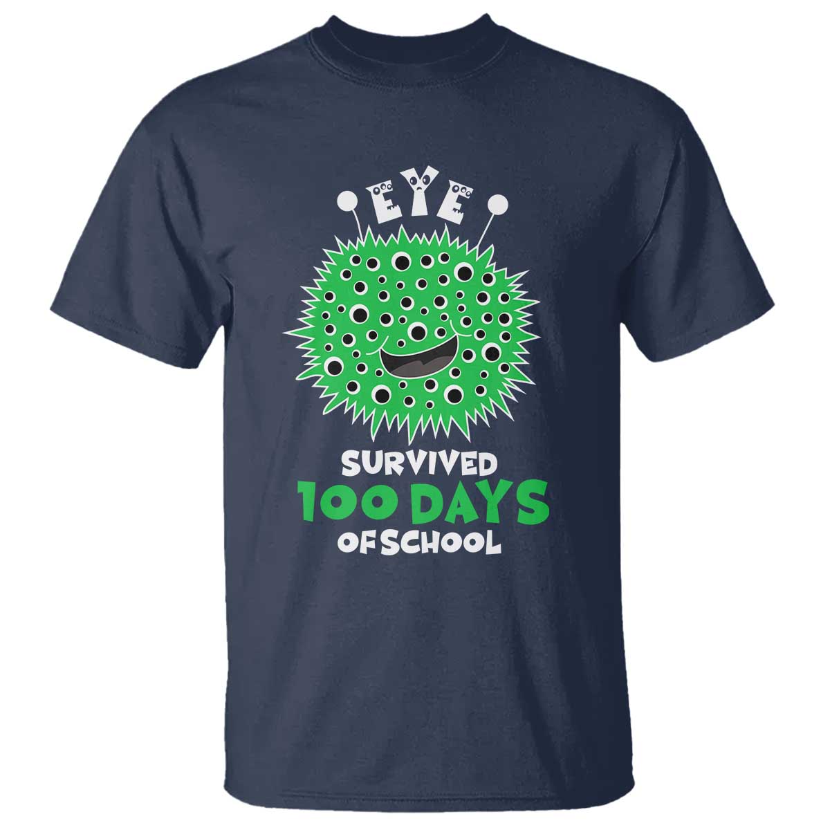 funny-monster-virus-eye-survived-100-days-of-school-t-shirt