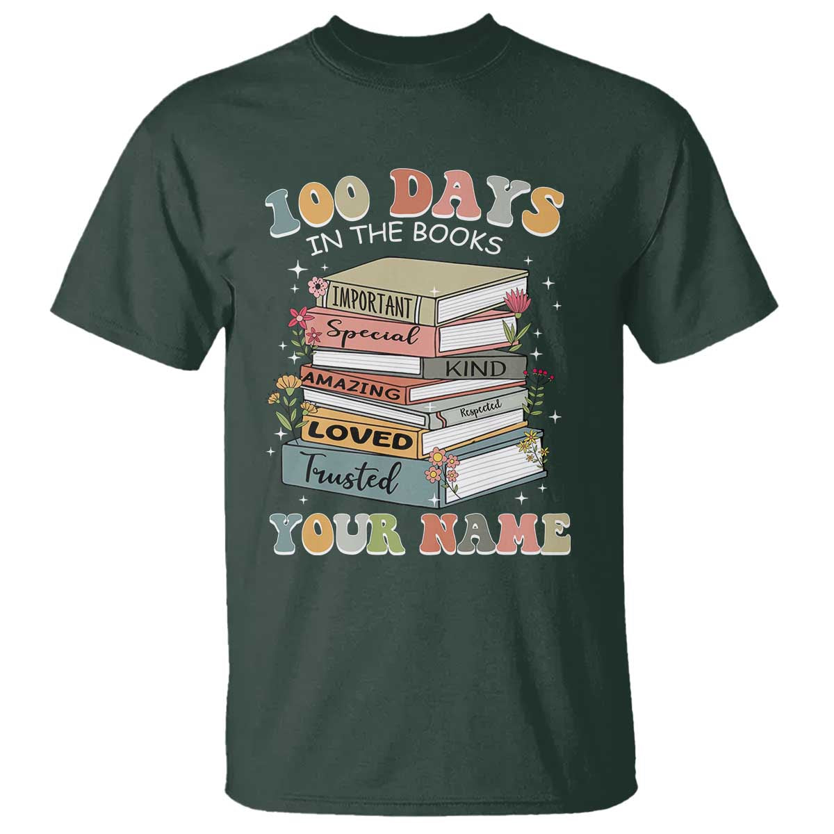 personalized-100-days-in-the-books-t-shirt-custom-name-mr-mrs-teachers-100th-days-of-school