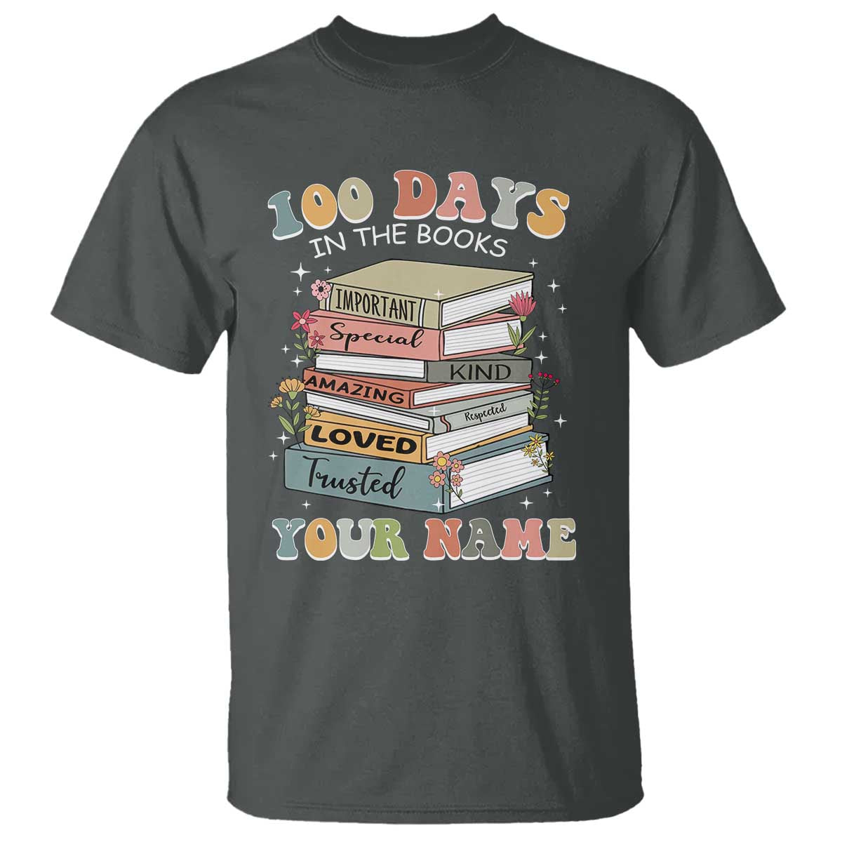 personalized-100-days-in-the-books-t-shirt-custom-name-mr-mrs-teachers-100th-days-of-school