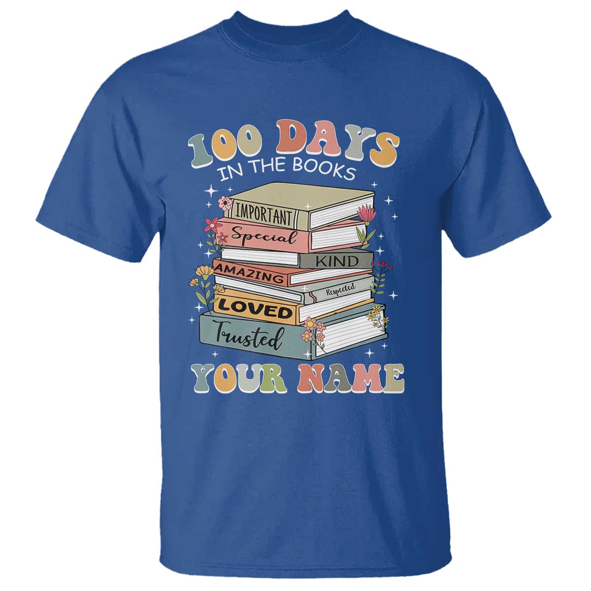 personalized-100-days-in-the-books-t-shirt-custom-name-mr-mrs-teachers-100th-days-of-school