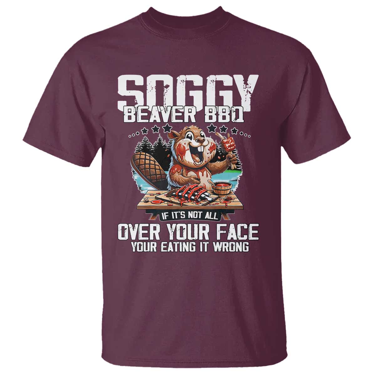 funny-beaver-grilling-t-shirt-soggy-beaver-bbq-its-not-all-over-your-face