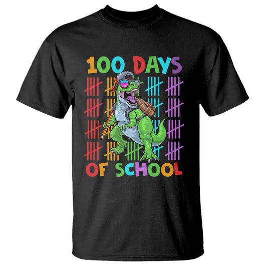 funny-100-days-of-school-t-rex-dinosaur-t-shirt