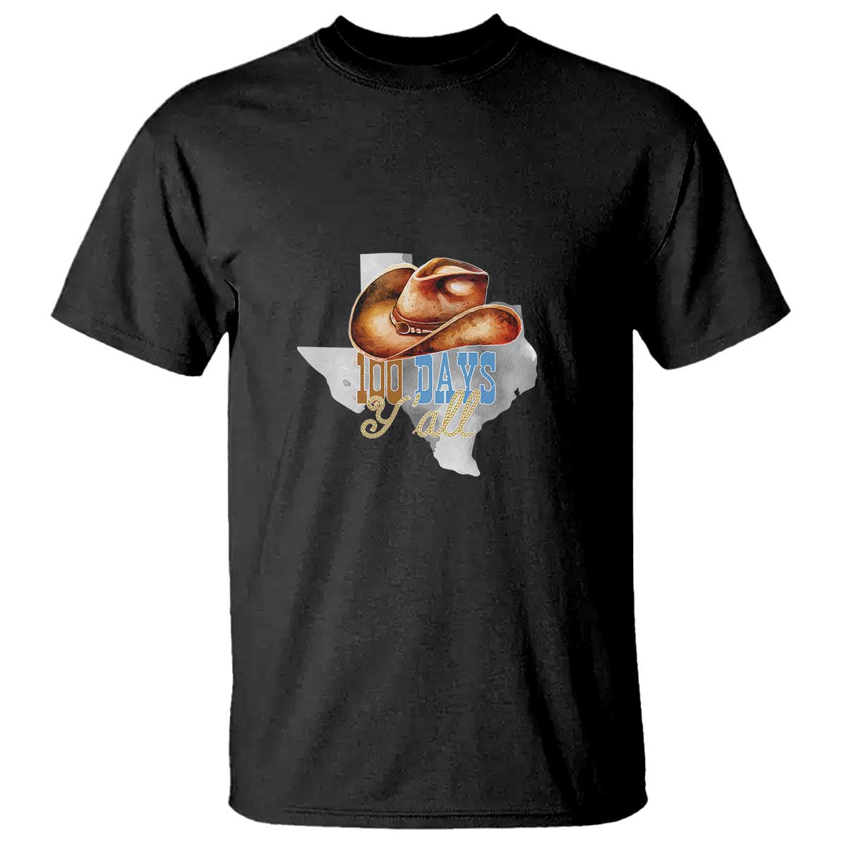funny-100th-day-of-school-cowboy-t-shirt-100-days-yall-tx-map