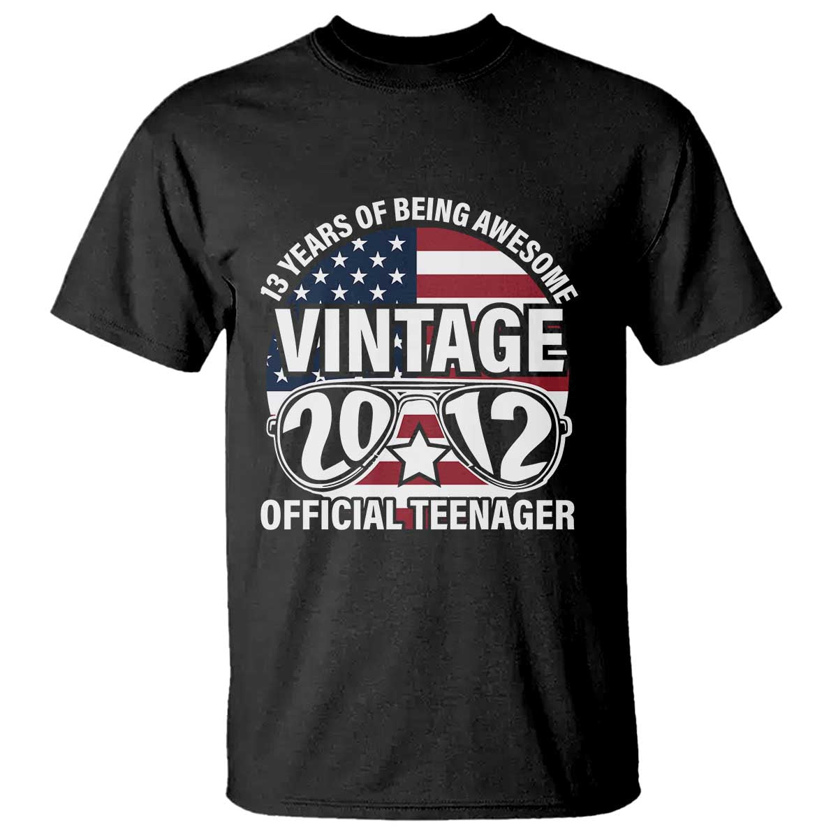 funny-13th-birthday-t-shirt-vintage-2012-official-teenager-13-years-of-being-awesome-usa-flag-sunglasses