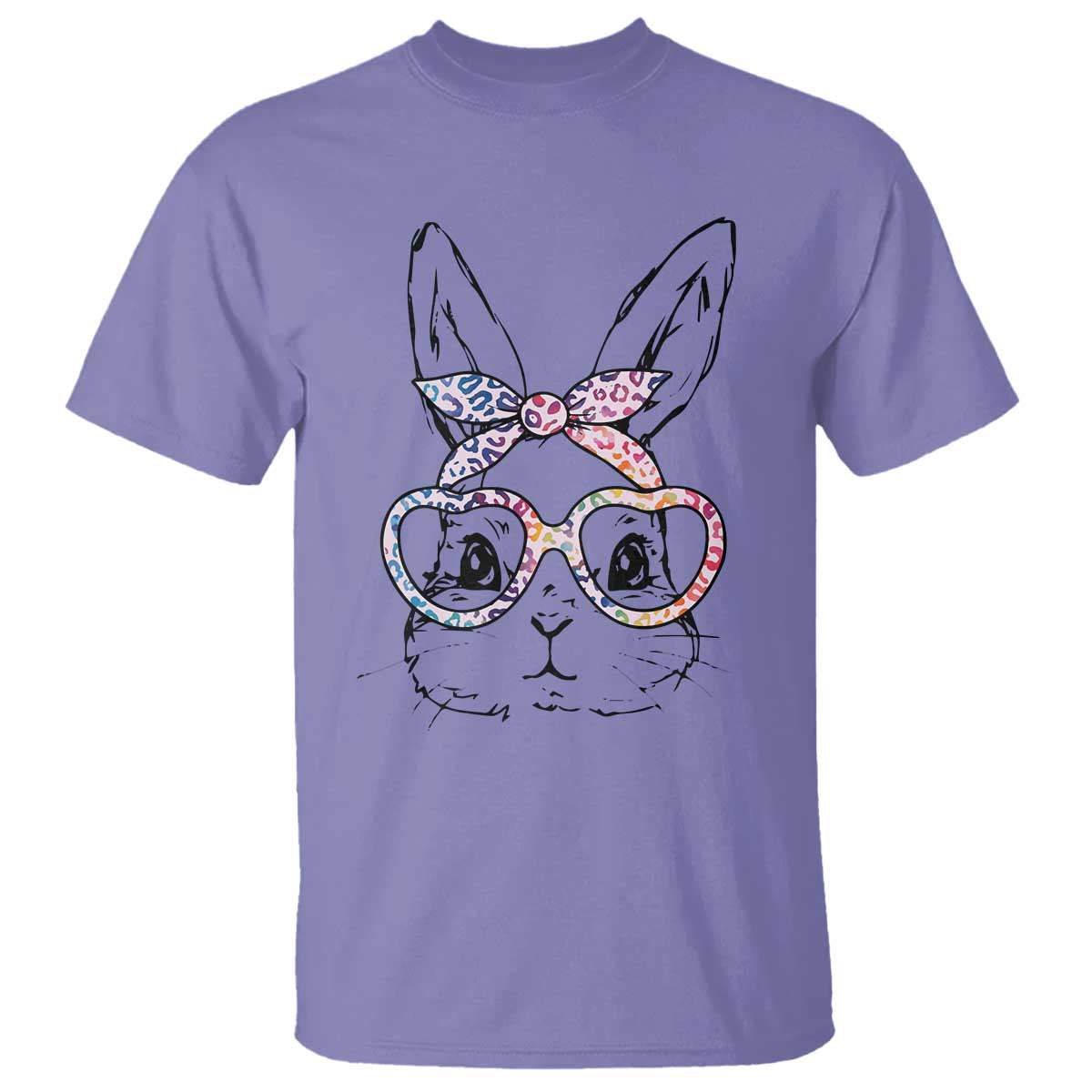 easter-day-bunny-rabbit-face-tie-dye-glasses-t-shirt