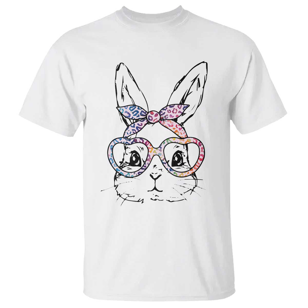 easter-day-bunny-rabbit-face-tie-dye-glasses-t-shirt