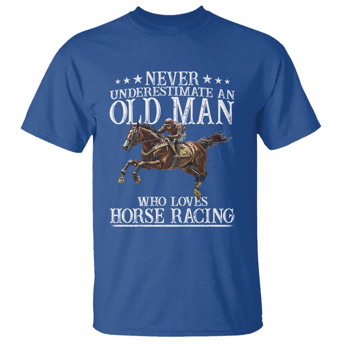 funny-never-underestimate-an-old-man-who-loves-horse-racing-t-shirt