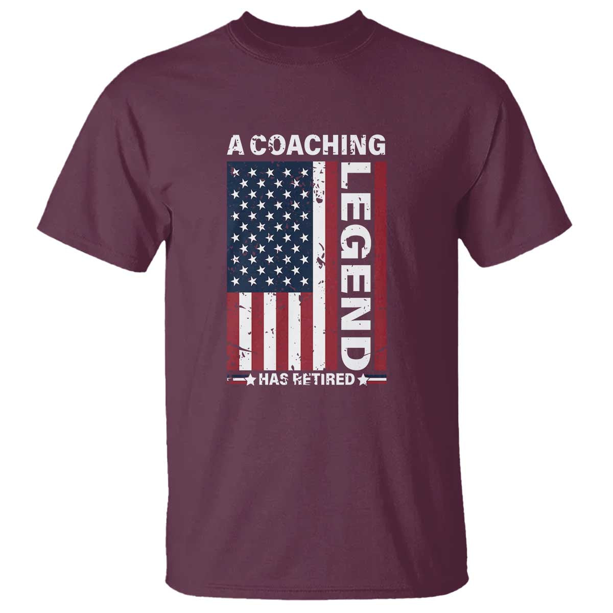 a-coaching-legend-has-retired-t-shirt-vintage-american-flag