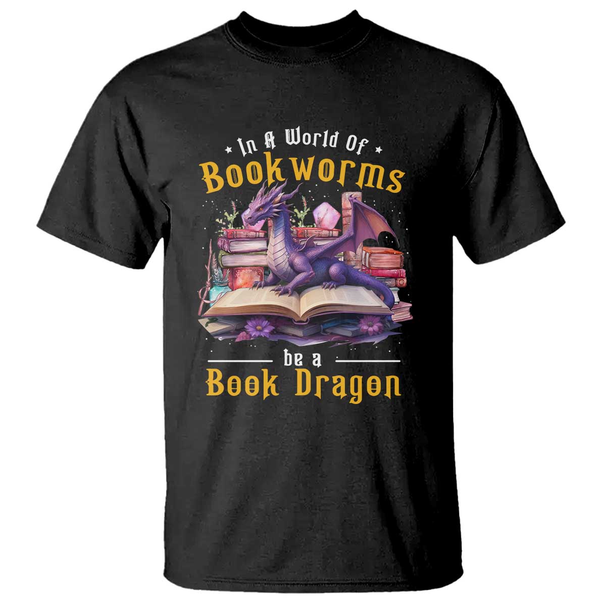 funny-reader-t-shirt-in-a-world-full-of-bookworms-be-a-book-dragon