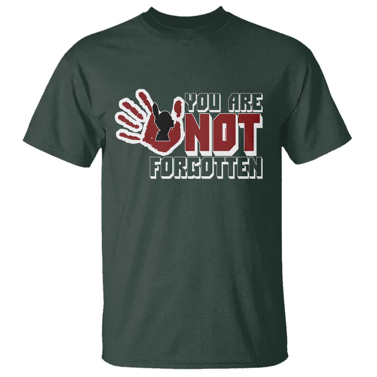native-american-women-t-shirt-you-are-not-forgotten-stop-mmiw-red-hand