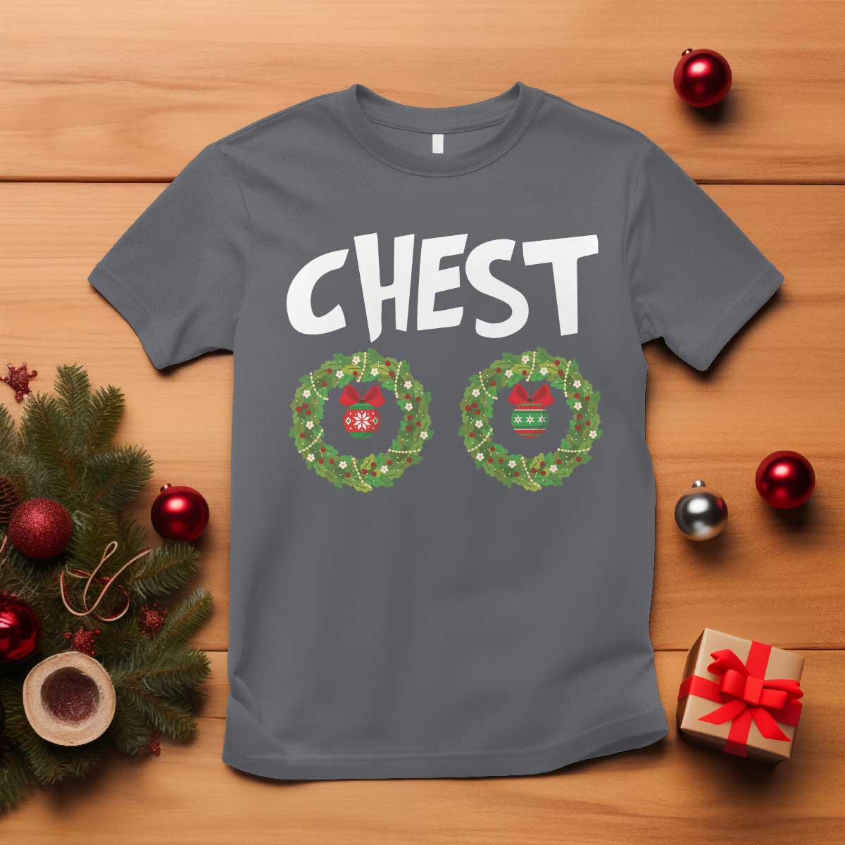 funny-christmas-couple-t-shirt-chest-nuts-bauble-xmas-wreath