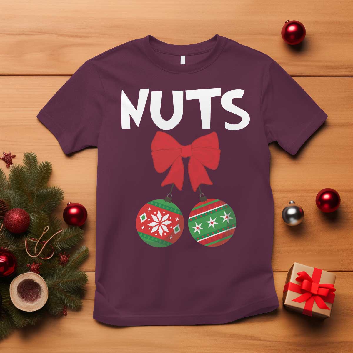 funny-christmas-couple-t-shirt-chest-nuts-baubles