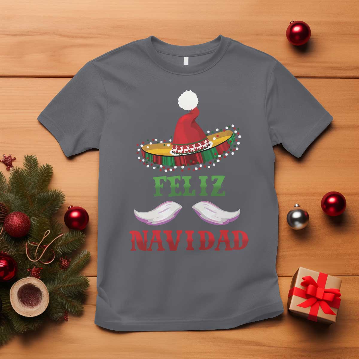 funny-christmas-in-mexico-t-shirt-feliz-navidad-sombrero-santa-hat