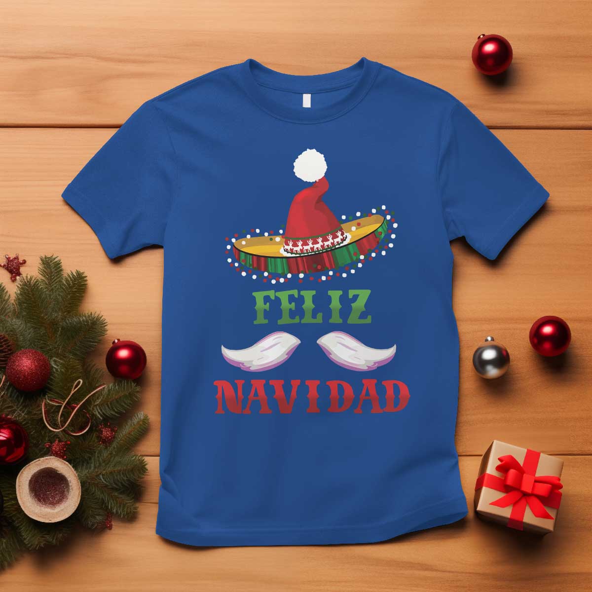 funny-christmas-in-mexico-t-shirt-feliz-navidad-sombrero-santa-hat