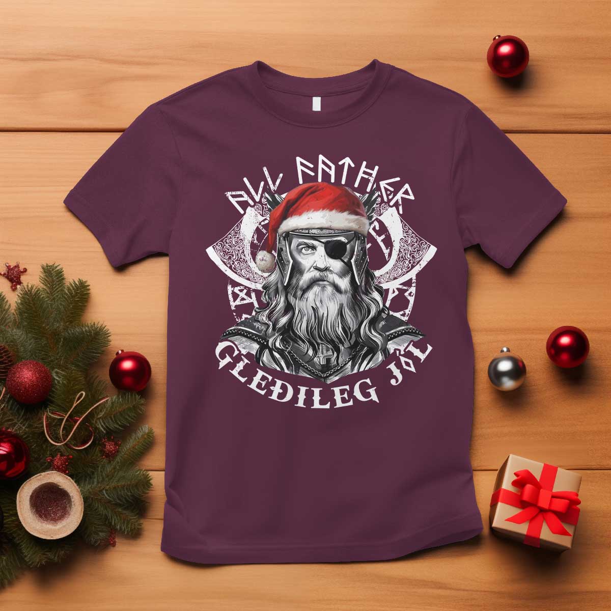 christmas-viking-t-shirt-all-father-gledileg-jol-vintage-santa-odin