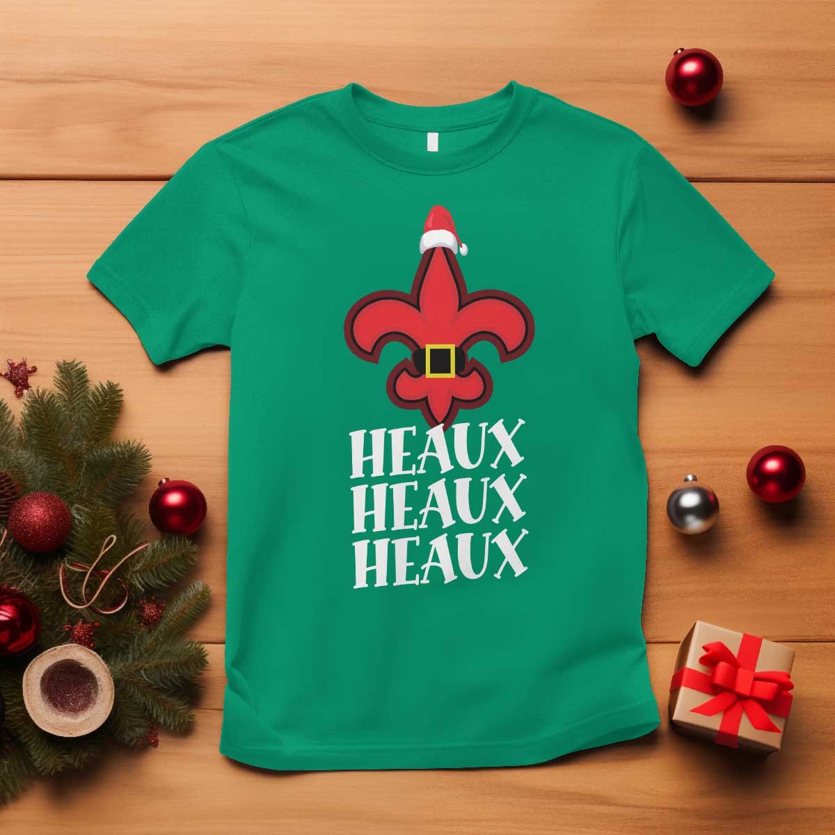 funny-cajun-louisiana-christmas-t-shirt-heaux-heaux-heaux-new-orleans-santa-hat