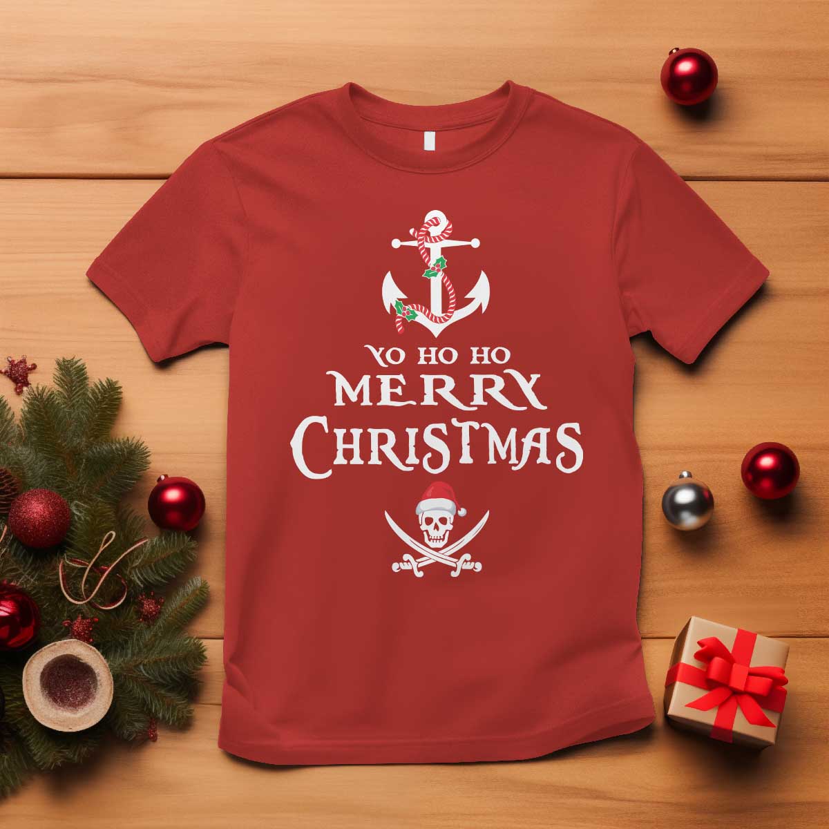 funny-christmas-pirate-t-shirt-yo-ho-ho-merry-christmas-anchor-santa-skull